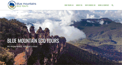 Desktop Screenshot of bluemountainsecotours.com