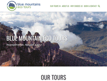 Tablet Screenshot of bluemountainsecotours.com